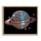 Stupell Industries Purple Disco Ball Planet Floating Frame, design by Decent Exposures